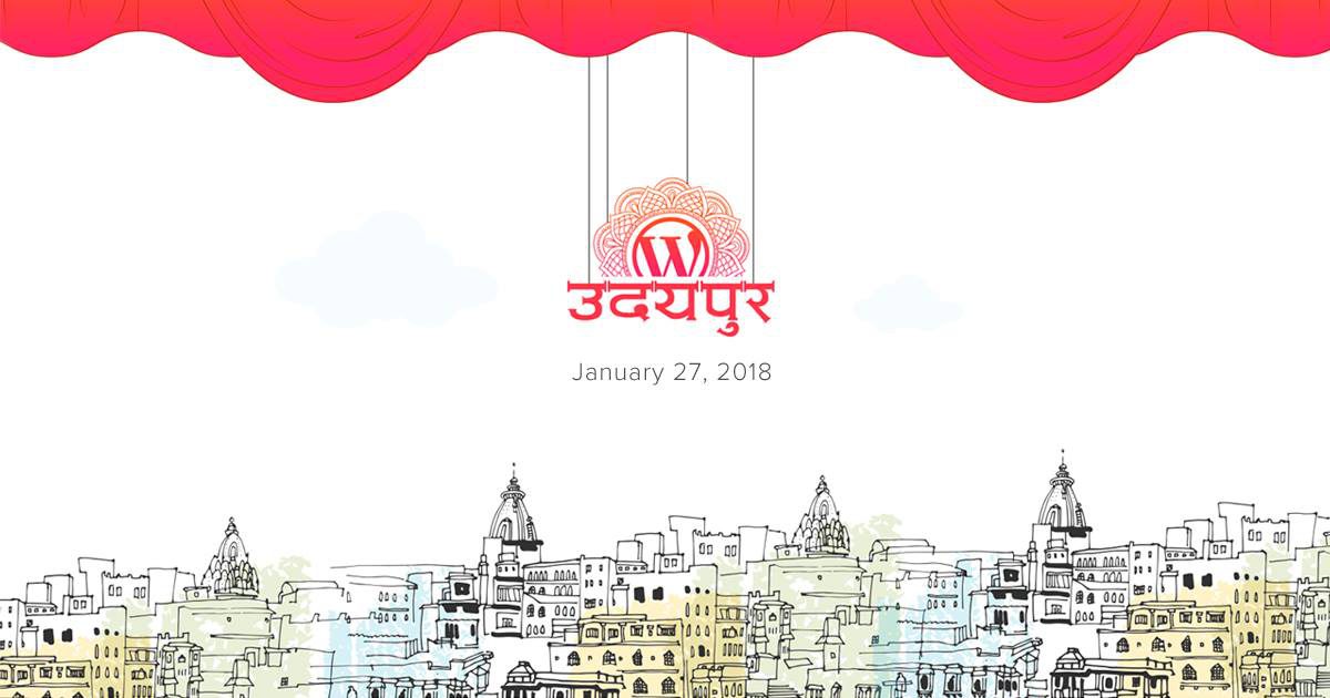 Making of WordCamp Udaipur 2018 Logo